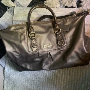 Coach Large Leather Ashley convertible satchel